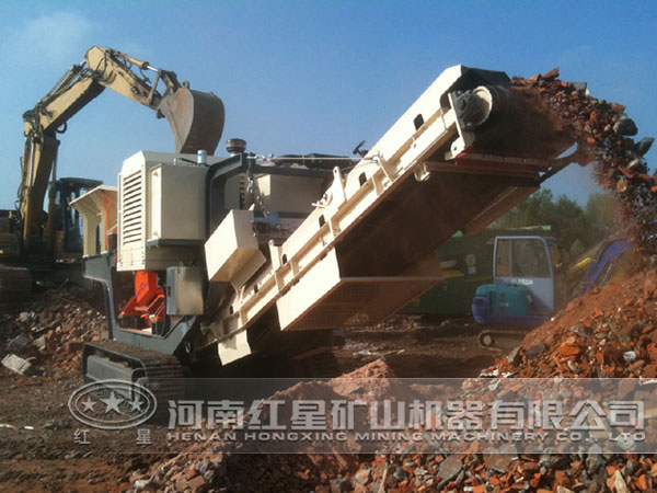 履帶式移動破碎站