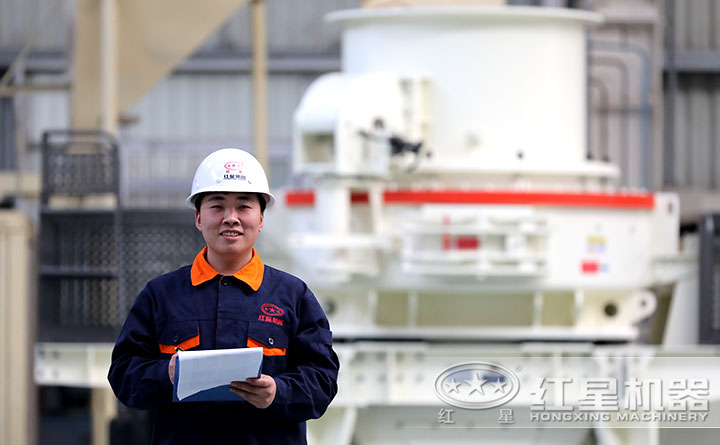 紅星鵝卵石制砂機技術人員