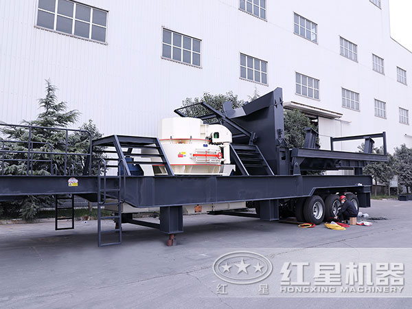 石英石移動破碎站實拍