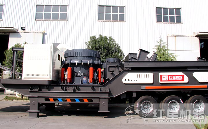 移動石子破碎機設備實拍