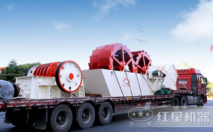 環保型3020輪斗式洗砂機發貨實拍