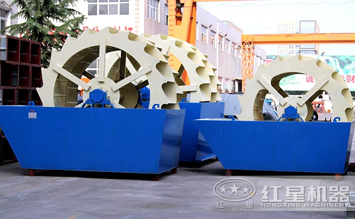 雙輪洗砂機設備廠區實拍