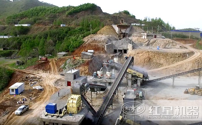 石頭破碎機生產現場