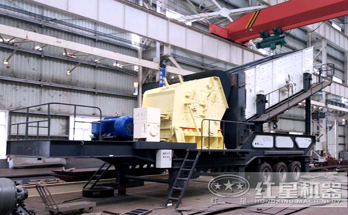 青石移動反擊式破碎機設備