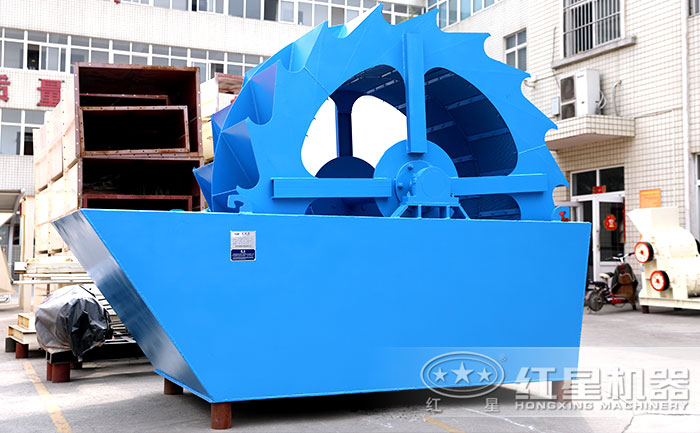 輪斗式石粉洗砂機設備實拍