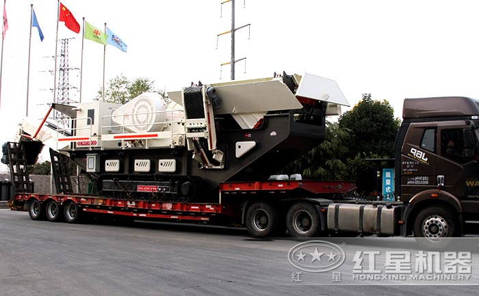 一小時(shí)120-150噸鐵礦石移動(dòng)破碎機(jī)發(fā)貨