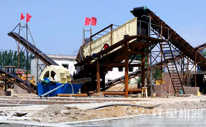 節能洗砂機洗砂現場留念