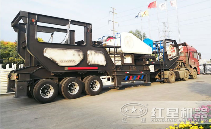 環保型移動一體式制砂機發貨