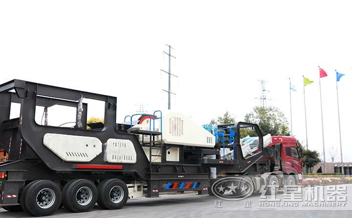 輪胎式移動石頭破碎機