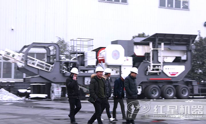 建筑垃圾移動破碎站設備參觀廠區