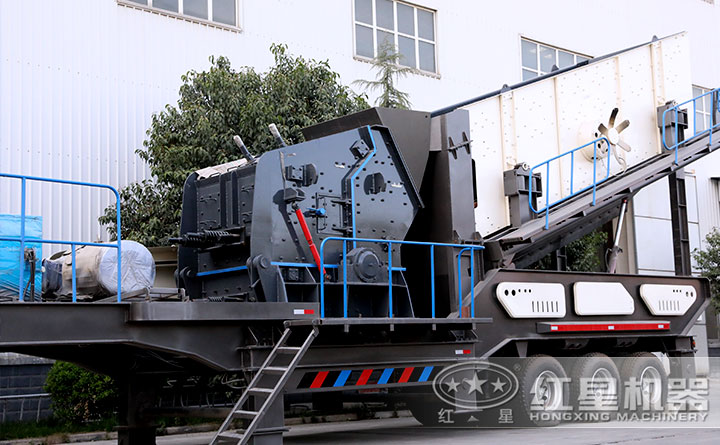 輪胎式移動反擊式破碎機