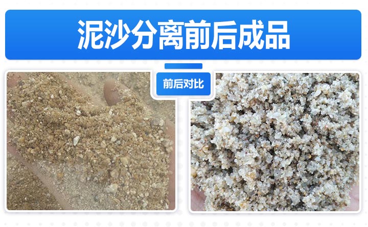 泥沙處理前后對比圖