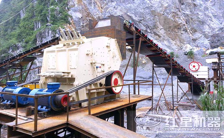 石灰石破碎生產線現場