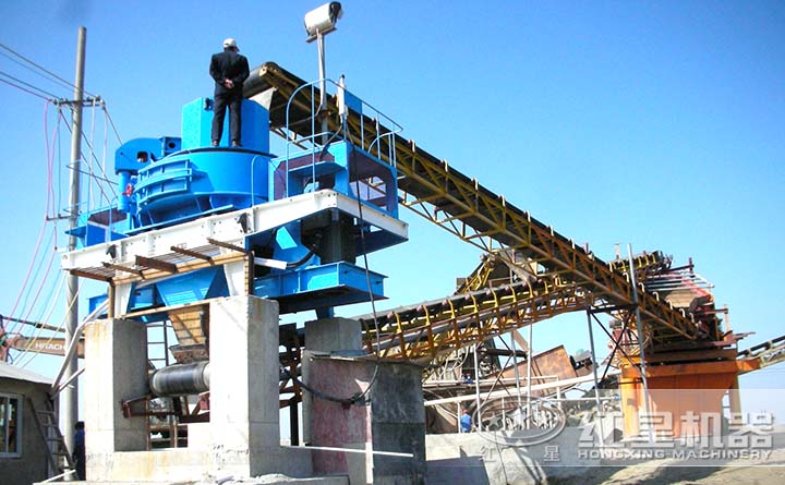 時產200噸節能制沙機客戶現場