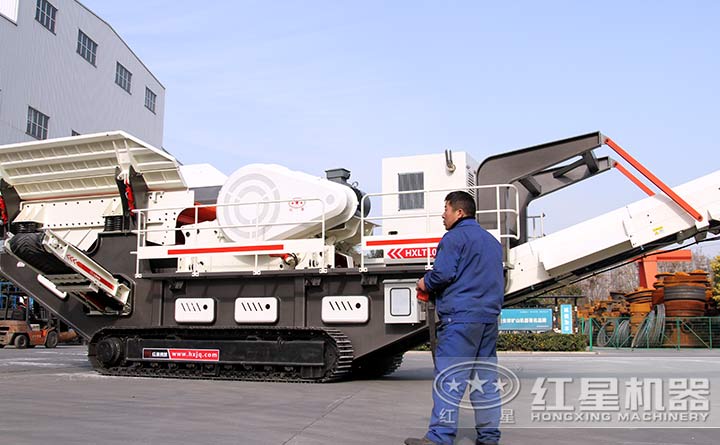 流動鄂式破碎石子機設(shè)備