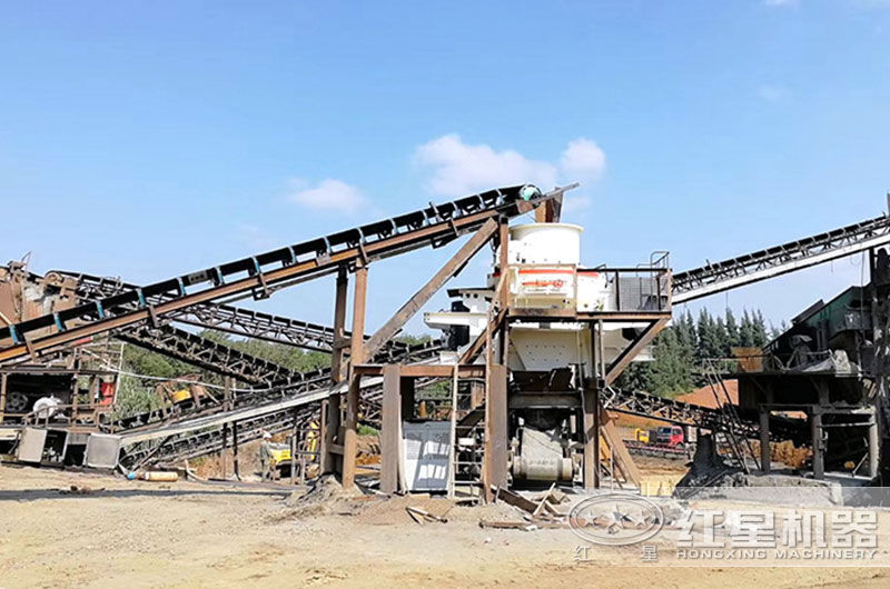 方解石制砂機生產現場