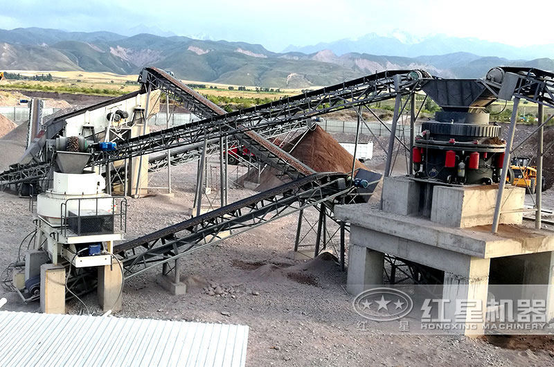 制砂生產(chǎn)線現(xiàn)場(chǎng)圖