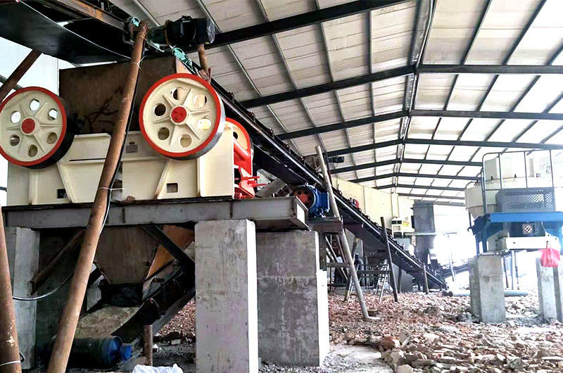 顎式破碎機生產線現場圖