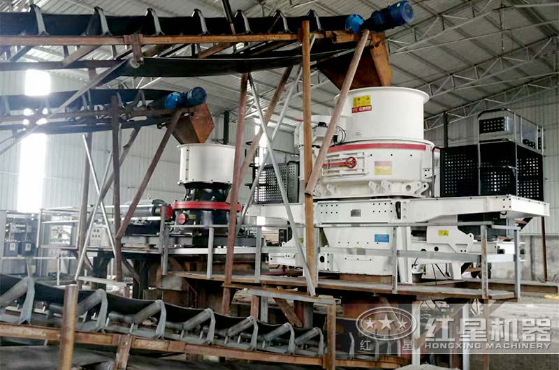 小型制砂生產線現場