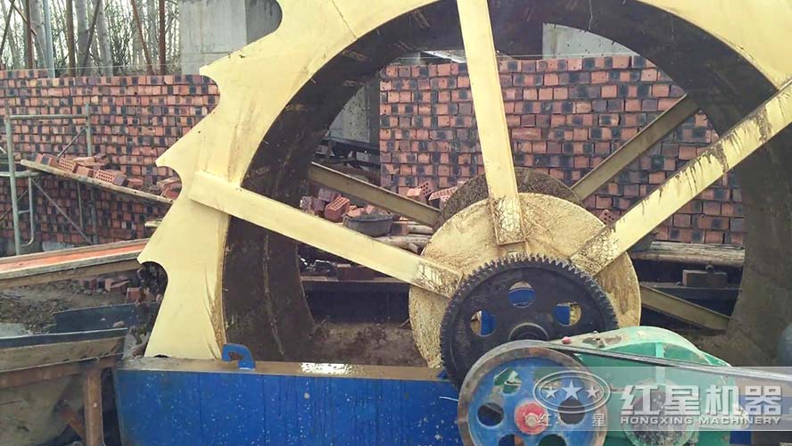 時產100噸河卵石洗砂機工作視頻