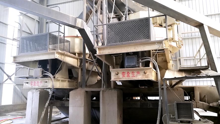 時產500噸河卵石制砂生產線高清版現場視頻